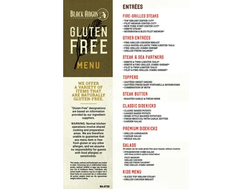Black Angus Steakhouse menu photo