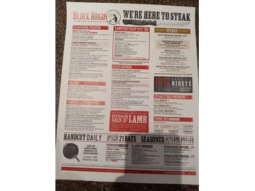 Black Angus Steakhouse menu photo