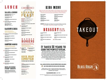 Black Angus Steakhouse menu photo