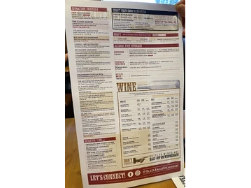 Black Angus Steakhouse menu photo