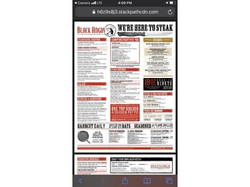 Black Angus Steakhouse menu photo