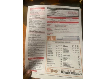 Black Angus Steakhouse menu photo