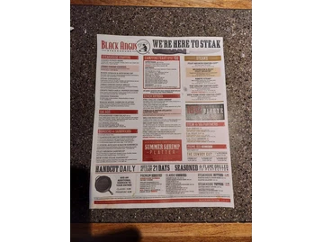 Black Angus Steakhouse menu photo