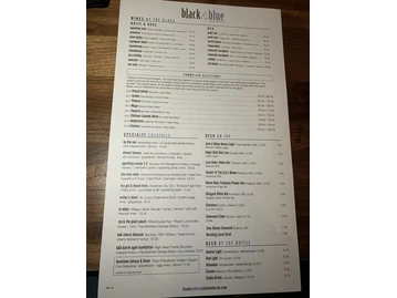 black & blue steak and crab, Burlington Ma. menu photo