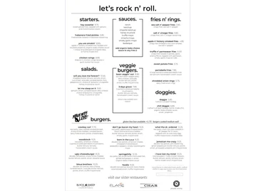 Black Sheep Burgers and Shakes menu photo
