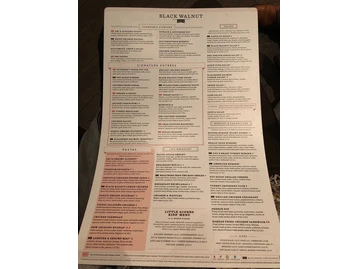 Black Walnut Café menu photo