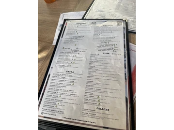 Blade 1936 menu photo