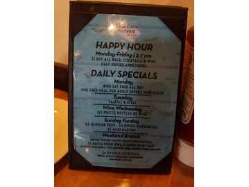 Blue Corn Harvest Bar & Grill menu photo