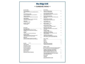 Blue Ridge Grill menu photo