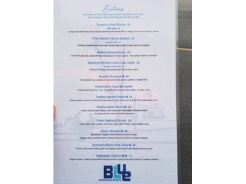Blue Seafood & Spirits menu photo