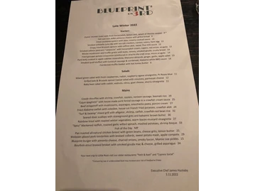 Blueprint on 3rd menu photo