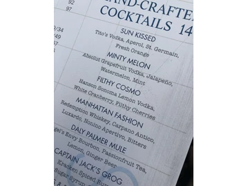 Boatyard menu photo