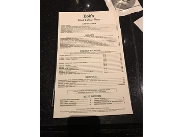 Bob's Steak & Chop House menu photo