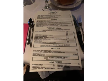 Bob's Steak & Chop House menu photo