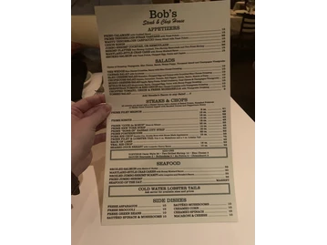 Bob's Steak & Chop House menu photo