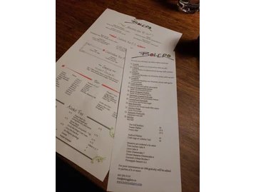 Bolero menu photo