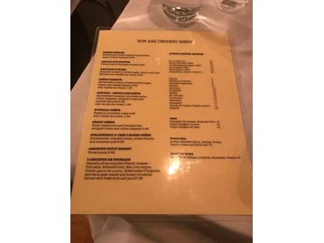 Bon Ami menu photo