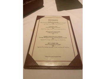 Bones Restaurant menu photo