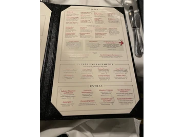 Bookbinder's Seafood & Steakhouse menu photo