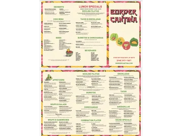 Border Cantina menu photo