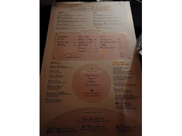 Born and Raised menu photo