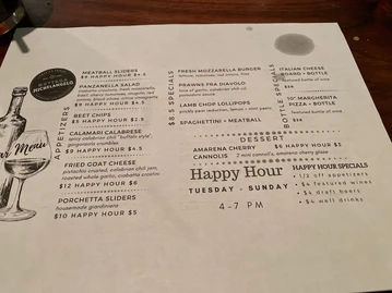 Bottega Michelangelo menu photo