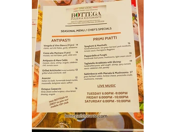 Bottega Pizzeria Ristorante menu photo