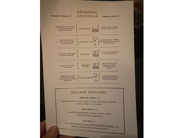 Bourbon Steak menu photo