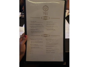 Brasserie 701 menu photo