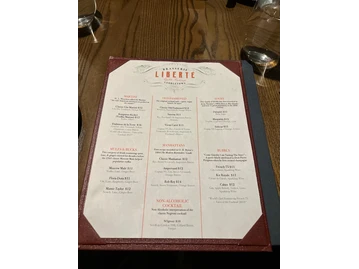 Brasserie Liberté menu photo