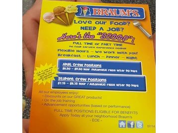 Braum's Ice Cream & Dairy Store menu photo