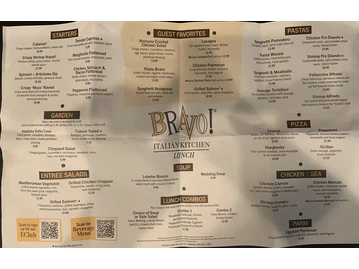 Bravo! Italian Kitchen menu photo
