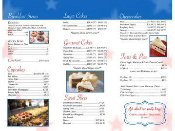 Bredenbeck's Bakery & Ice Cream Parlor menu photo