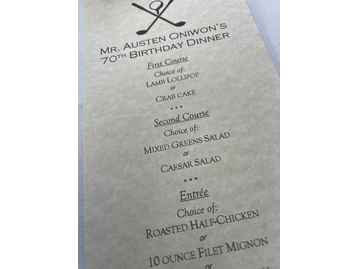 Brenner's Steakhouse menu photo