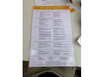 Briarpatch Restaurant menu photo