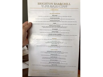 Brighton Bar & Grill menu photo