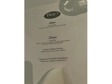 Brio Italian Grille menu photo