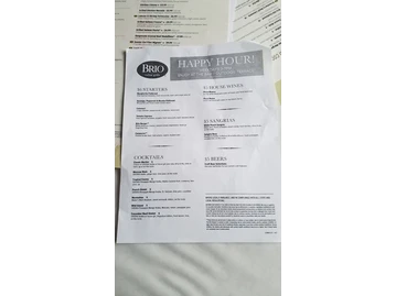 Brio Italian Grille menu photo
