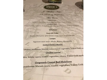 Brio Italian Grille menu photo