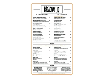 Broadway 10 Bar & Chophouse menu photo