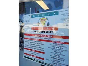 Bronx Pizza menu photo