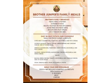 Brother Juniper's menu photo