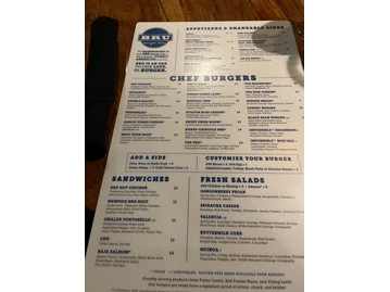 Bru Burger Bar menu photo