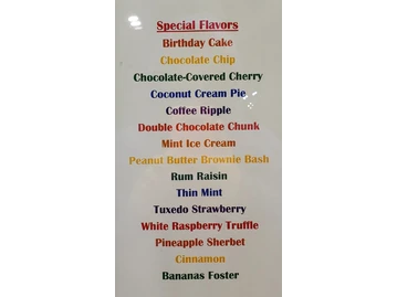 Bruster's Real Ice Cream menu photo