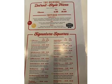 Buddy's Pizza menu photo