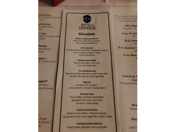 Buffalo Chophouse menu photo