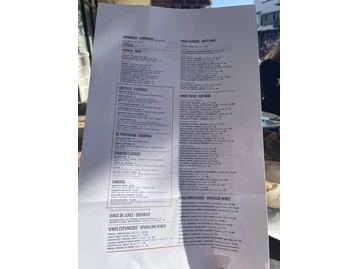Bulla Gastrobar menu photo
