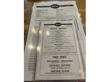 Bulla Gastrobar menu photo