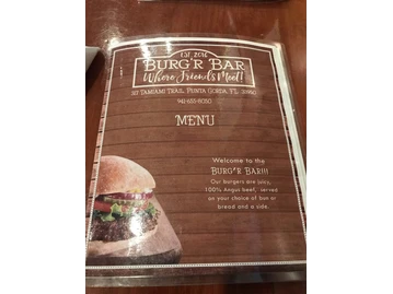 Burg'r Bar menu photo