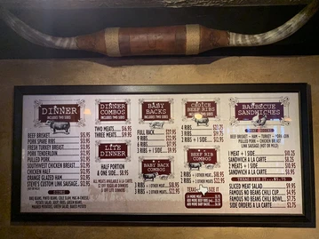 Buster's Texas Style Barbecue menu photo